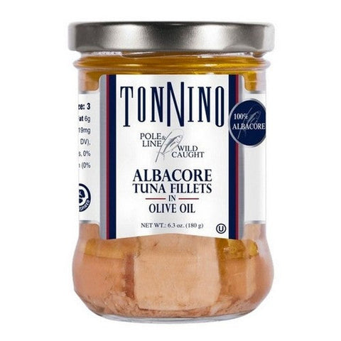 Tonnino, Wild Caught Albacore Tuna Fillets In Olive Oil, 6.3 Oz (Case Of 6) Tonnino