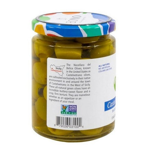 Bono, Castelvetrano Sicilian Pitted Green Olives, 5.3 Oz (Case Of 6) Bono