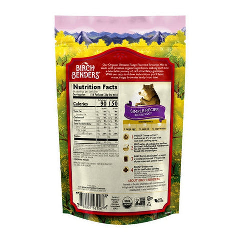 Birch Benders, Organic Ultimate Fudge Brownie Mix, 13.4 Oz (Case Of 6) Birch Benders