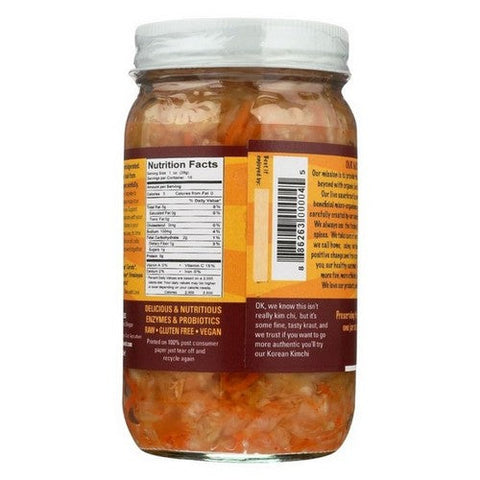 Pickled Planet, Lil Kim Chee Raw Sauerkraut, 16 Oz (Case Of 6) Pickled Planet