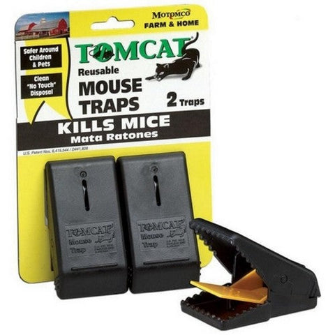 Tomcat Reusable Mouse Traps 2 Pack,Black by Tomcat