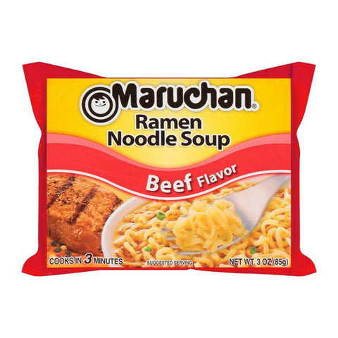 Beef Flavored Ramen Noodle Soup 3 Oz (Case Of 24) by Maruchan