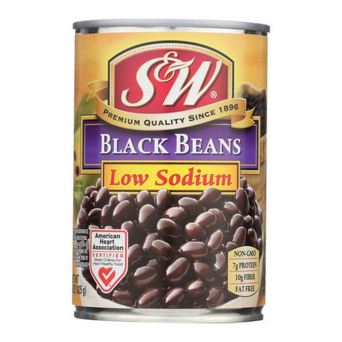 Bean Black Fifty Percent Salt 15 Oz (Case Of 12) by S & W