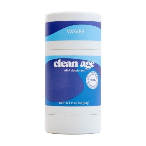 Clean Age, AHA Solid Deodorant For Teens Waves, 2.25 Oz