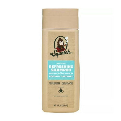 Dr. Squatch, Men's Natural Shampoo Coconut Castaway, 11 Oz