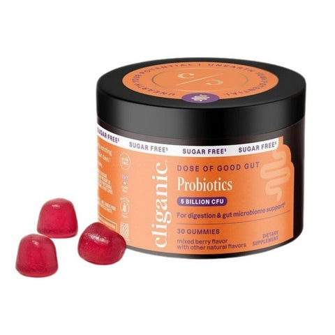 Sugar Free Probiotics For Men And Women 30 Gummies by Cliganic