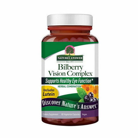 Nature's Answer, Bilberry Vision Complex, 60 Veg Caps Nature's Answer