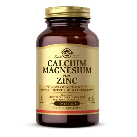Solgar, Calcium Magnesium Plus Zinc, 100 Tabs Solgar