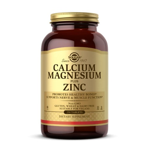 Solgar, Calcium Magnesium Plus Zinc, 250 Tabs Solgar