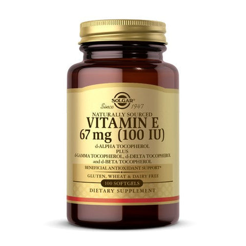 Solgar, Vitamin E Mixed (d-Alpha Tocopherol and Mixed Tocopherols), 100 IU, 100 S Gels Solgar