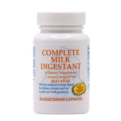 Malabar Formulations, Complete Milk Digestant, 30 Tabs Malabar Formulations