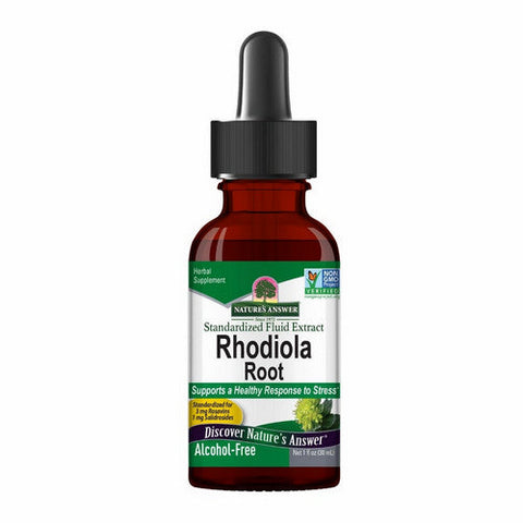 Nature's Answer, Rhodiola Root Standardized Fluid Extract Alcohol-Free, 1000 Mg, 1 Oz Nature's Answer
