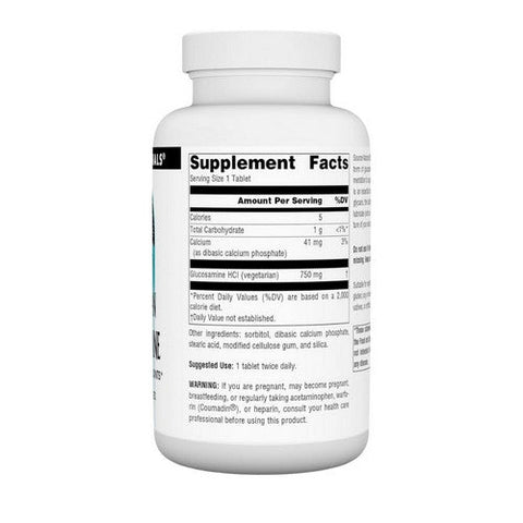 Source Naturals, Vegetarian Glucosamine, 750 mg, 120 Tabs Source Naturals