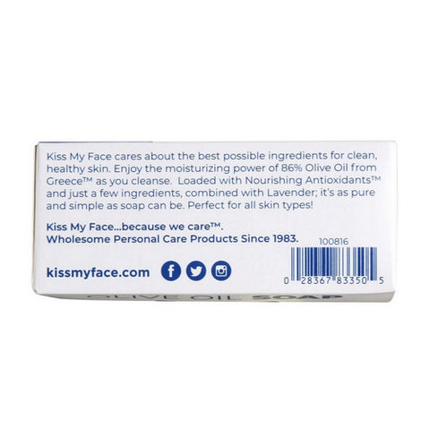 Kiss My Face, Bar Soap, Olive & Lavender, 8 Oz Kiss My Face