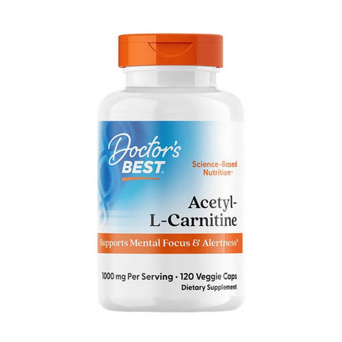 Doctors Best, Acetyl-L-Carnitine, 1000 Mg, 120 Veggie Caps Doctors Best