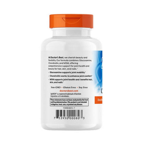 Doctors Best, Glucosamine Chondroitin MSM With OptiMSM, 120 Veggie Caps