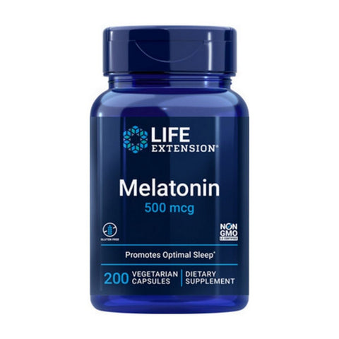 Life Extension, Melatonin, 500 Mcg, 200 Veg Capsules Life Extension