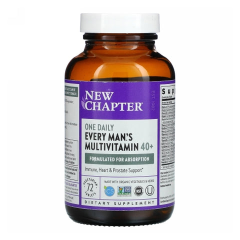 Every Man's One Daily 40 Plus Multivitamin 120 Veg Tabs by New Chapter