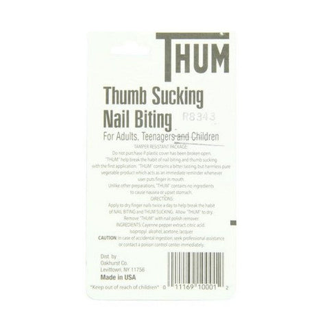 Thum, Thumb Sucking And Nail Biting Liquid, 0.2 Oz Thum