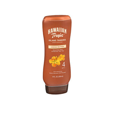 Hawaiian Tropic, Island Tanning Sunscreen Lotion Spf 4, 8 Oz Hawaiian Tropic