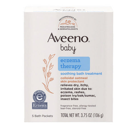 Aveeno, Baby Eczema Therapy Soothing Bath Treatment, 5 Count Aveeno