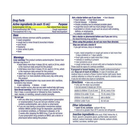 Vicks, Dayquil Cold And Flu Liquid, 12 Oz Vicks